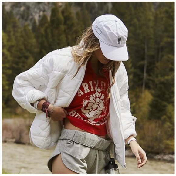 Free People Movement Pippa Packable Puffer Jacket -White - Small - Picture 4 of 13